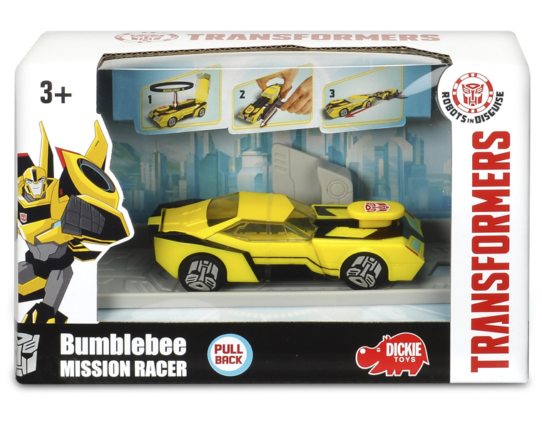 Машинка Bumblebee из серии Трансформеры, с запуском и браслетом, 11 см.  